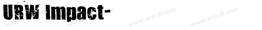 URW Impact字体转换